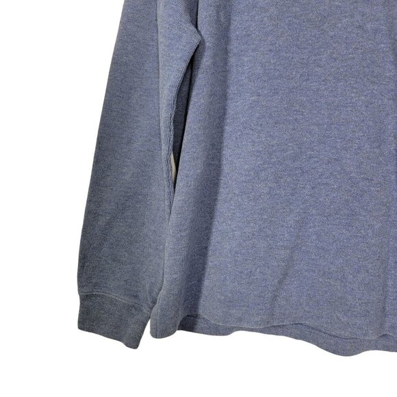 Polo Ralph Lauren Men's Ribbed 100% Cotton 1/4 Zip Blue Pullover Sweater Size M - Picture 5 of 12